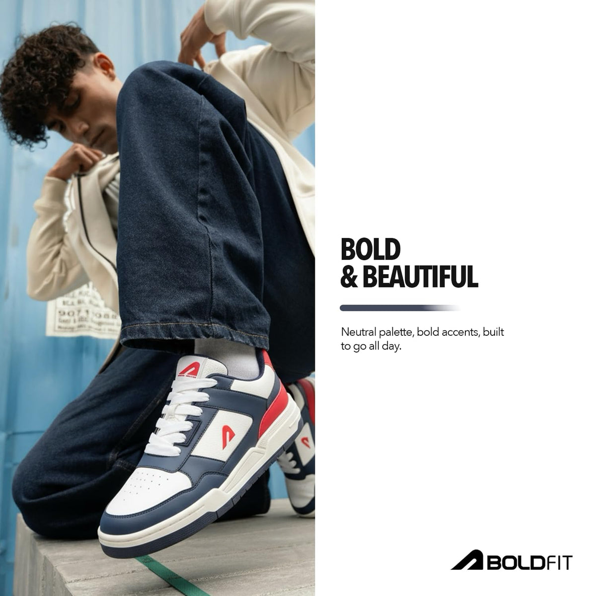 Boldfit Sneakers for Man Lightweight Shoes for Men Comfortable Sneakers for Men Air Mesh Casual Shoes Mens Soft Cushion Insole Lace Up Casual Boys Shoe Sneaker DripBloc