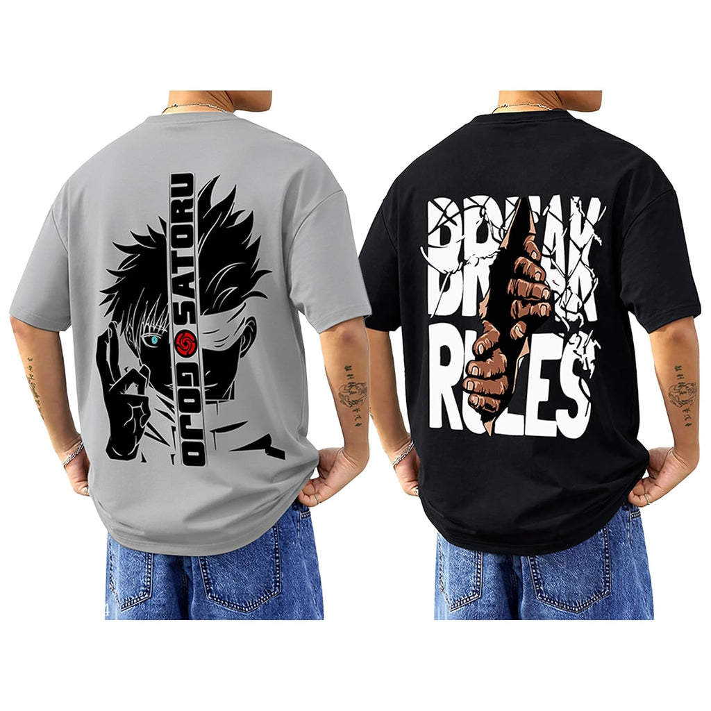 AUSK Baggy Hip-Hop T-Shirt for Men - Graphic Printed T Shirts || Oversized Men Tshirt || T-Shirts