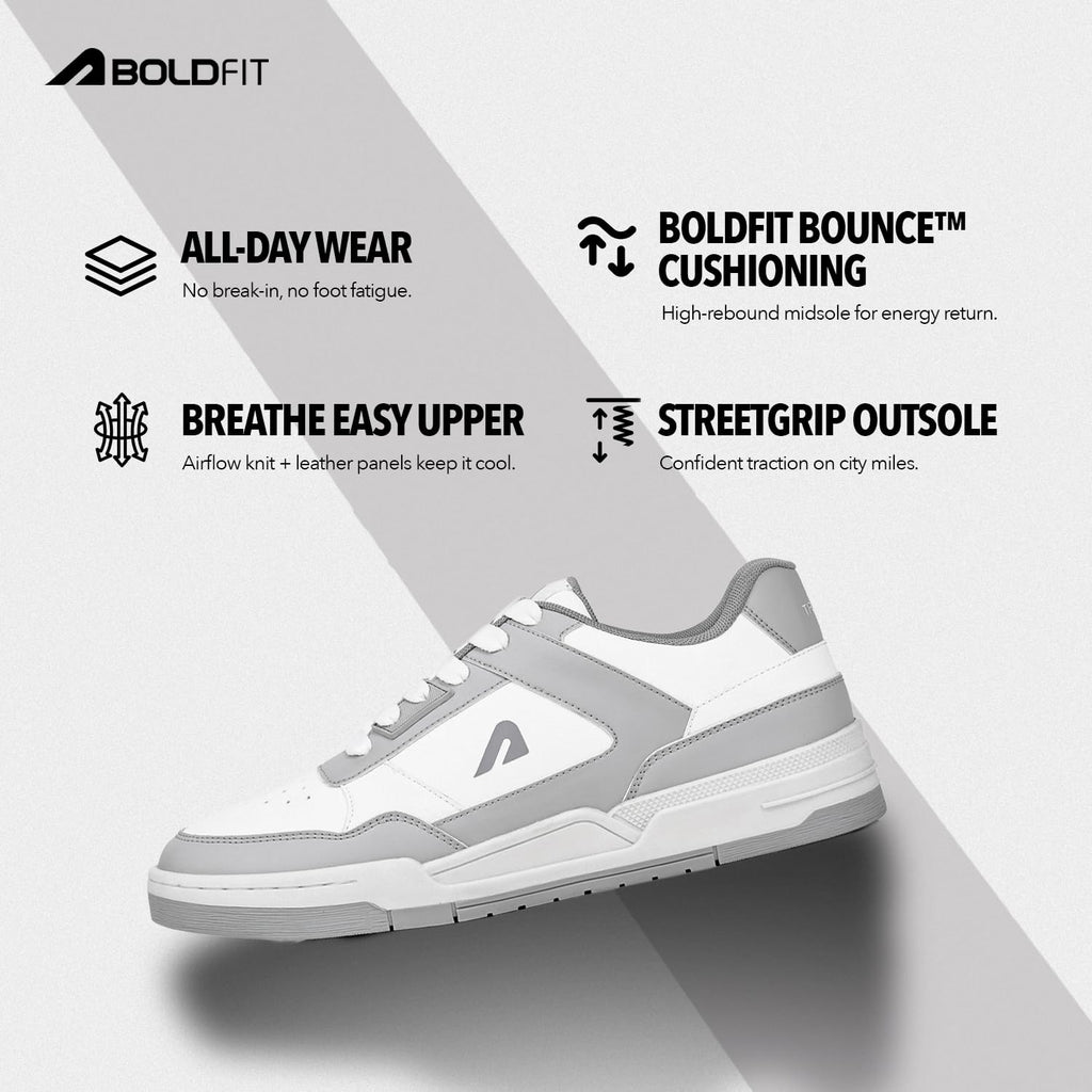Boldfit Sneakers for Man Lightweight Shoes for Men Comfortable Sneakers for Men Air Mesh Casual Shoes Mens Soft Cushion Insole Lace Up Casual Boys Shoe Sneaker DripBloc