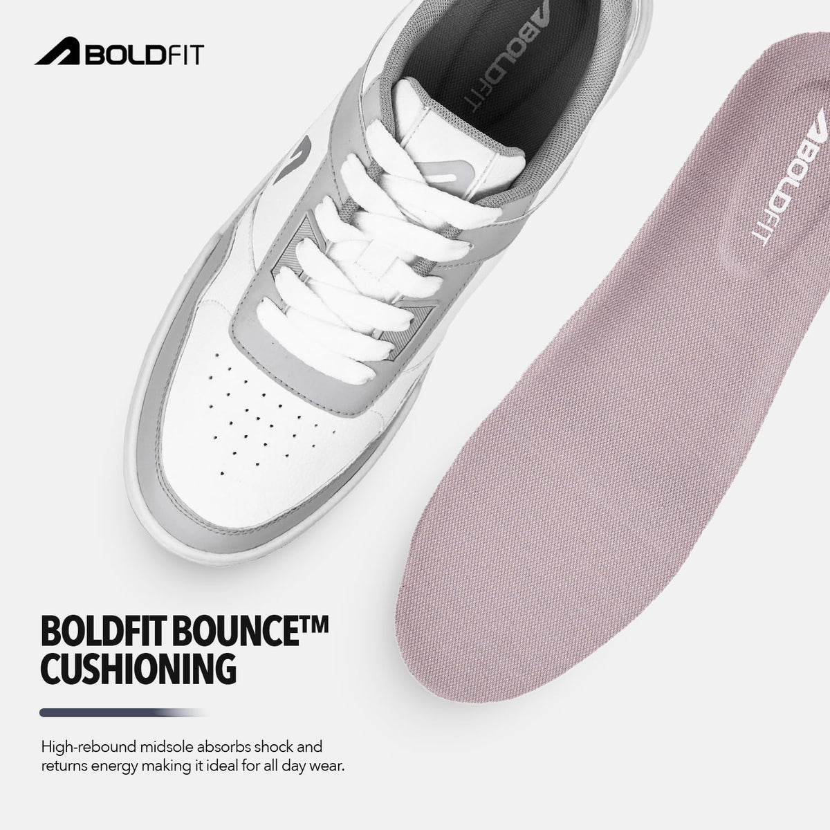 Boldfit Sneakers for Man Lightweight Shoes for Men Comfortable Sneakers for Men Air Mesh Casual Shoes Mens Soft Cushion Insole Lace Up Casual Boys Shoe Sneaker DripBloc