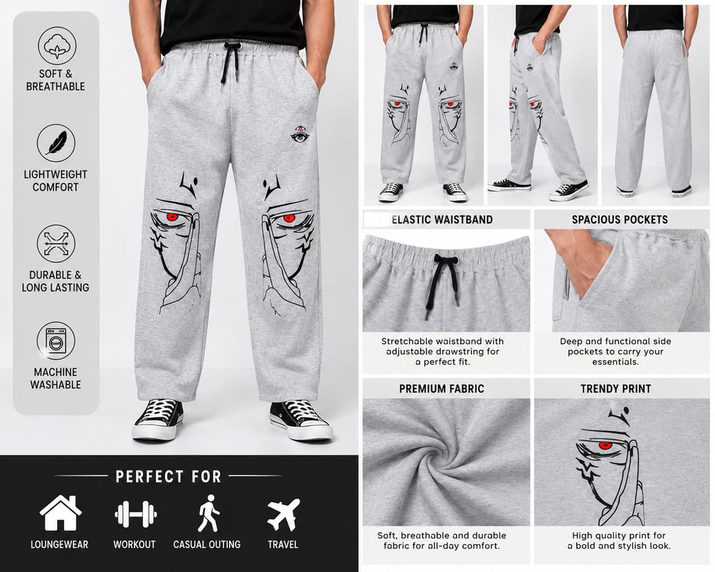 Men’s Baggy Track Pants | Loose Fit Athletic Joggers for Gym, Running & Casual Wear | Breathable Comfort Sweatpants with Elastic Waist & Pockets