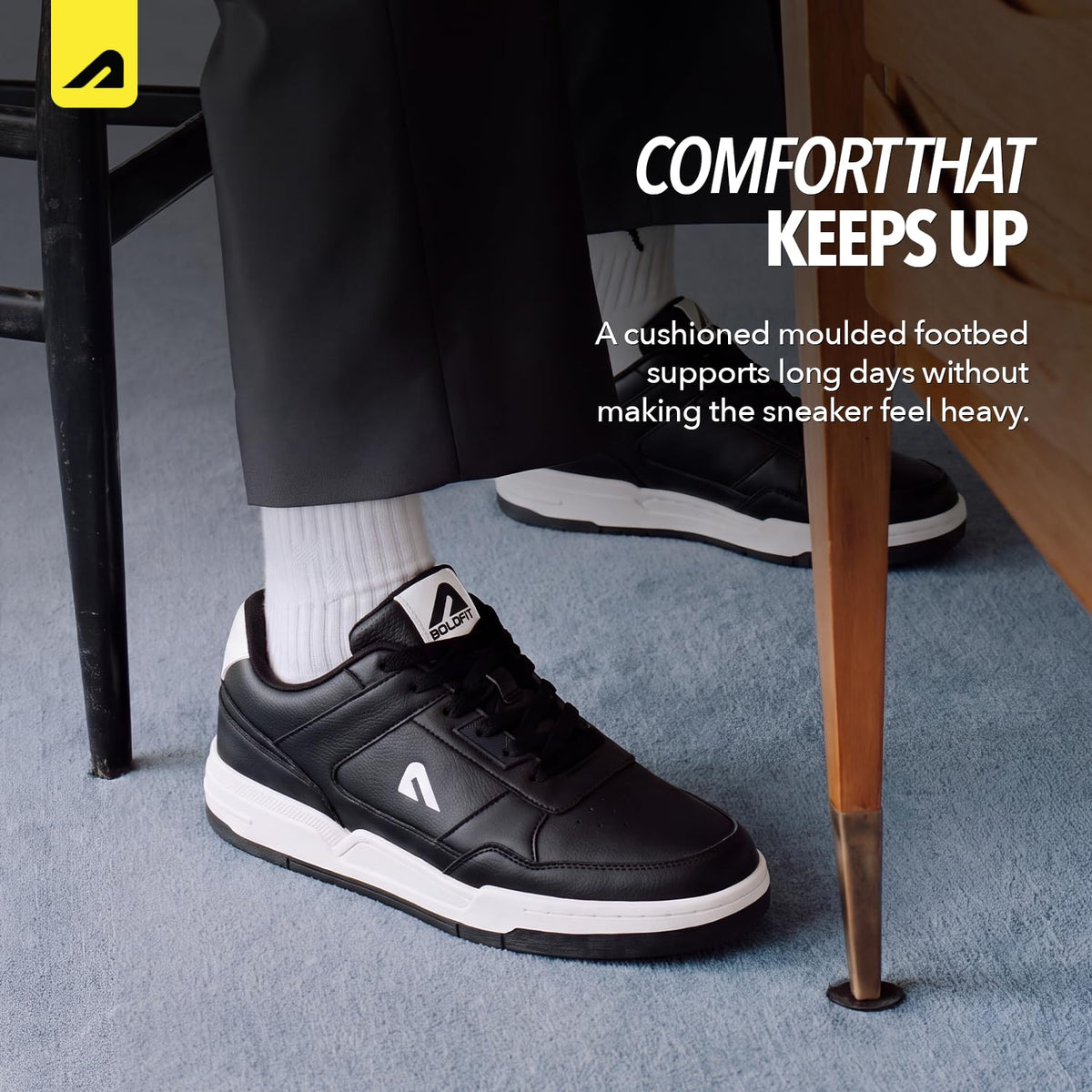 Boldfit Sneakers for Man Lightweight Shoes for Men Comfortable Sneakers for Men Air Mesh Casual Shoes Mens Soft Cushion Insole Lace Up Casual Boys Shoe Sneaker DripBloc